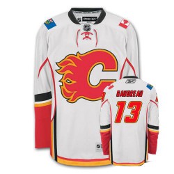 Johnny Gaudreau Calgary Flames Reebok Authentic White Away Jersey