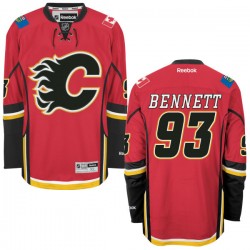 Sam Bennett Calgary Flames Reebok Authentic Red Home Jersey