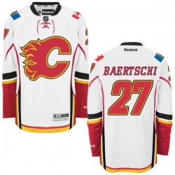 Sven Baertschi Calgary Flames Reebok Authentic White Away Jersey