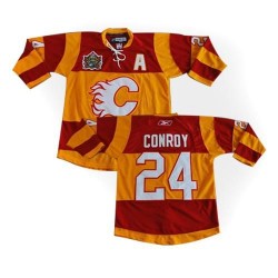 Craig Conroy Calgary Flames Reebok Premier Red/Orange Vintage Winter Classic Jersey