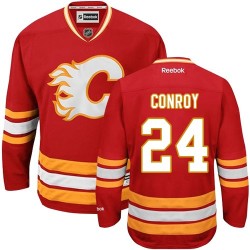 Craig Conroy Calgary Flames Reebok Authentic Red Third Jersey