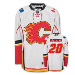 Curtis Glencross Calgary Flames Reebok Authentic White Away Jersey