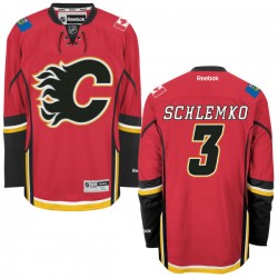 David Schlemko Calgary Flames Reebok Authentic Red Home Jersey