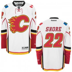 Drew Shore Calgary Flames Reebok Authentic White Away Jersey