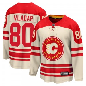 Dan Vladar Calgary Flames Fanatics Branded Premier Cream Breakaway 2023 Heritage Classic Jersey