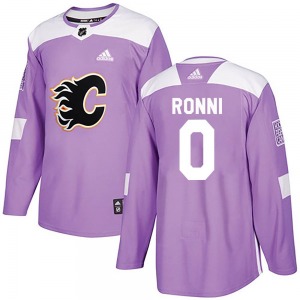 Topi Ronni Calgary Flames Adidas Authentic Purple Fights Cancer Practice Jersey