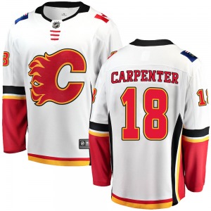Youth Ryan Carpenter Calgary Flames Fanatics Branded Breakaway White Away Jersey