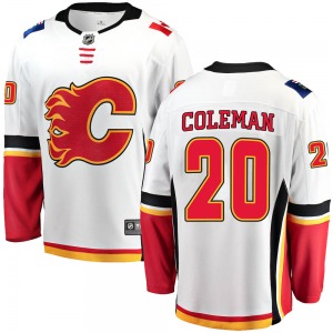 Youth Blake Coleman Calgary Flames Fanatics Branded Breakaway White Away Jersey
