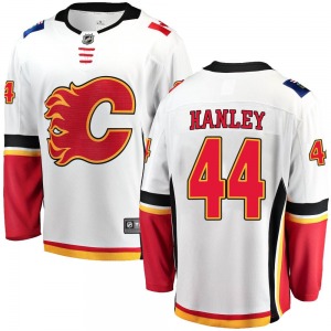 Youth Joel Hanley Calgary Flames Fanatics Branded Breakaway White Away Jersey