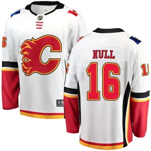 Youth Brett Hull Calgary Flames Fanatics Branded Breakaway White Away Jersey