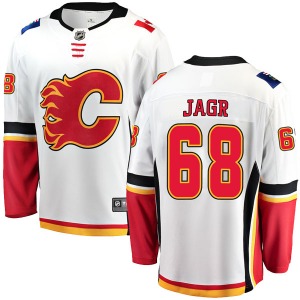 Youth Jaromir Jagr Calgary Flames Fanatics Branded Breakaway White Away Jersey