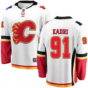 Youth Nazem Kadri Calgary Flames Fanatics Branded Breakaway White Away Jersey