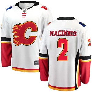 Youth Al MacInnis Calgary Flames Fanatics Branded Breakaway White Away Jersey
