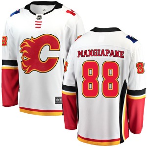 Youth Andrew Mangiapane Calgary Flames Fanatics Branded Breakaway White Away Jersey
