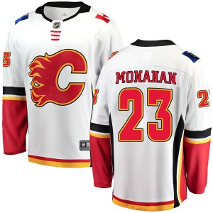 Youth Sean Monahan Calgary Flames Fanatics Branded Breakaway White Away Jersey