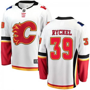 Youth Kerby Rychel Calgary Flames Fanatics Branded Breakaway White Away Jersey