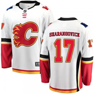 Youth Yegor Sharangovich Calgary Flames Fanatics Branded Breakaway White Away Jersey