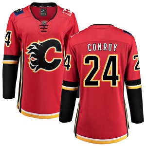 Women's Craig Conroy Calgary Flames Fanatics Branded Breakaway Red Home Jersey