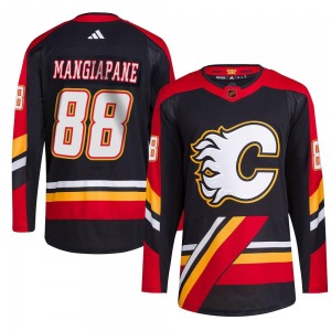 Andrew Mangiapane Calgary Flames Adidas Authentic Black Reverse Retro 2.0 Jersey