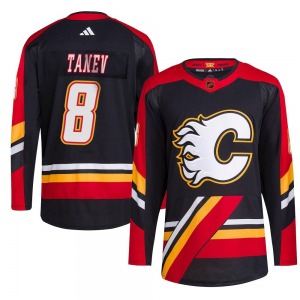 Chris Tanev Calgary Flames Adidas Authentic Black Reverse Retro 2.0 Jersey