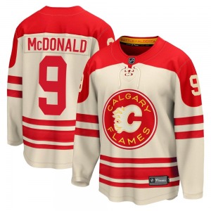 Youth Lanny McDonald Calgary Flames Fanatics Branded Premier Cream Breakaway 2023 Heritage Classic Jersey