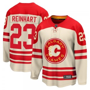 Youth Paul Reinhart Calgary Flames Fanatics Branded Premier Cream Breakaway 2023 Heritage Classic Jersey