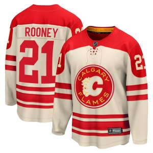 Youth Kevin Rooney Calgary Flames Fanatics Branded Premier Cream Breakaway 2023 Heritage Classic Jersey