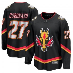 Matt Coronato Calgary Flames Fanatics Branded Premier Black Breakaway 2022/23 Alternate Jersey
