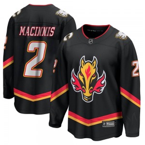 Al MacInnis Calgary Flames Fanatics Branded Premier Black Breakaway 2022/23 Alternate Jersey