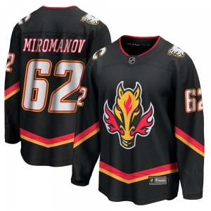 Daniil Miromanov Calgary Flames Fanatics Branded Premier Black Breakaway 2022/23 Alternate Jersey