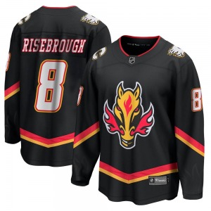 Doug Risebrough Calgary Flames Fanatics Branded Premier Black Breakaway 2022/23 Alternate Jersey