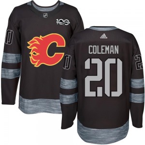 Youth Blake Coleman Calgary Flames Authentic Black 1917-2017 100th Anniversary Jersey