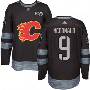 Youth Lanny McDonald Calgary Flames Authentic Black 1917-2017 100th Anniversary Jersey