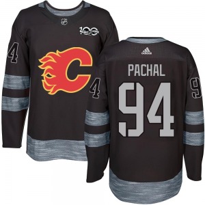 Youth Brayden Pachal Calgary Flames Authentic Black 1917-2017 100th Anniversary Jersey