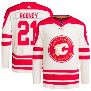 Youth Kevin Rooney Calgary Flames Adidas Authentic Cream 2023 Heritage Classic Primegreen Jersey