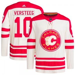 Youth Kris Versteeg Calgary Flames Adidas Authentic Cream 2023 Heritage Classic Primegreen Jersey