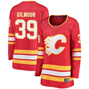 Women's Doug Gilmour Calgary Flames Fanatics Branded Breakaway Red Alternate Jersey