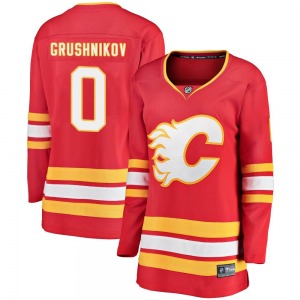 Women's Artem Grushnikov Calgary Flames Fanatics Branded Breakaway Red Alternate Jersey