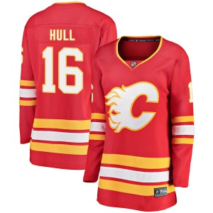 Women's Brett Hull Calgary Flames Fanatics Branded Breakaway Red Alternate Jersey