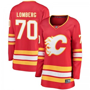 Women's Ryan Lomberg Calgary Flames Fanatics Branded Breakaway Red Alternate Jersey