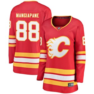 Women's Andrew Mangiapane Calgary Flames Fanatics Branded Breakaway Red Alternate Jersey