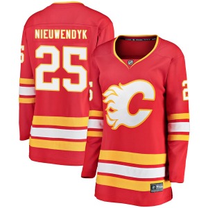 Women's Joe Nieuwendyk Calgary Flames Fanatics Branded Breakaway Red Alternate Jersey