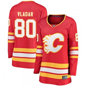 Women's Dan Vladar Calgary Flames Fanatics Branded Breakaway Red Alternate Jersey