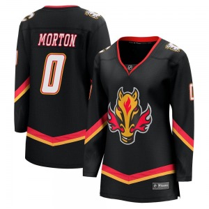 Women's Sam Morton Calgary Flames Fanatics Branded Premier Black Breakaway 2022/23 Alternate Jersey
