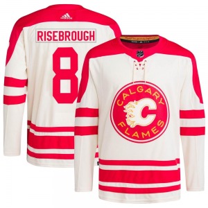 Doug Risebrough Calgary Flames Adidas Authentic Cream 2023 Heritage Classic Primegreen Jersey