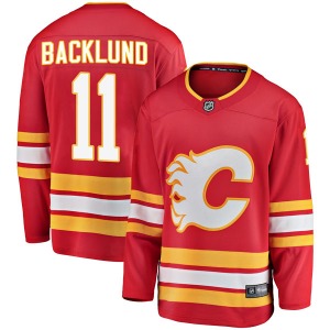 Youth Mikael Backlund Calgary Flames Fanatics Branded Breakaway Red Alternate Jersey
