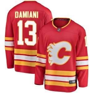 Youth Riley Damiani Calgary Flames Fanatics Branded Breakaway Red Alternate Jersey