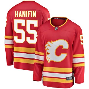 Youth Noah Hanifin Calgary Flames Fanatics Branded Breakaway Red Alternate Jersey