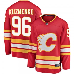 Youth Andrei Kuzmenko Calgary Flames Fanatics Branded Breakaway Red Alternate Jersey