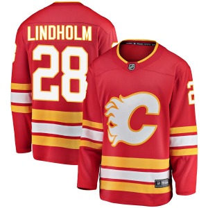 Youth Elias Lindholm Calgary Flames Fanatics Branded Breakaway Red Alternate Jersey